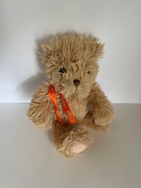 Reese's Teddy Bear Stuffed Animal Brown Soft Fuzzy Plush with Reese's Ribbon
